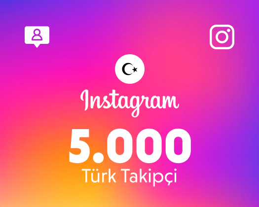 Instagram 5.000 Takipçi (Türk)
